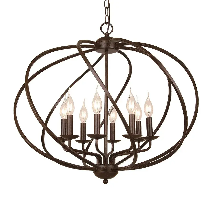 Люстра MAK Interior 9126-8BK MAILLE — черный