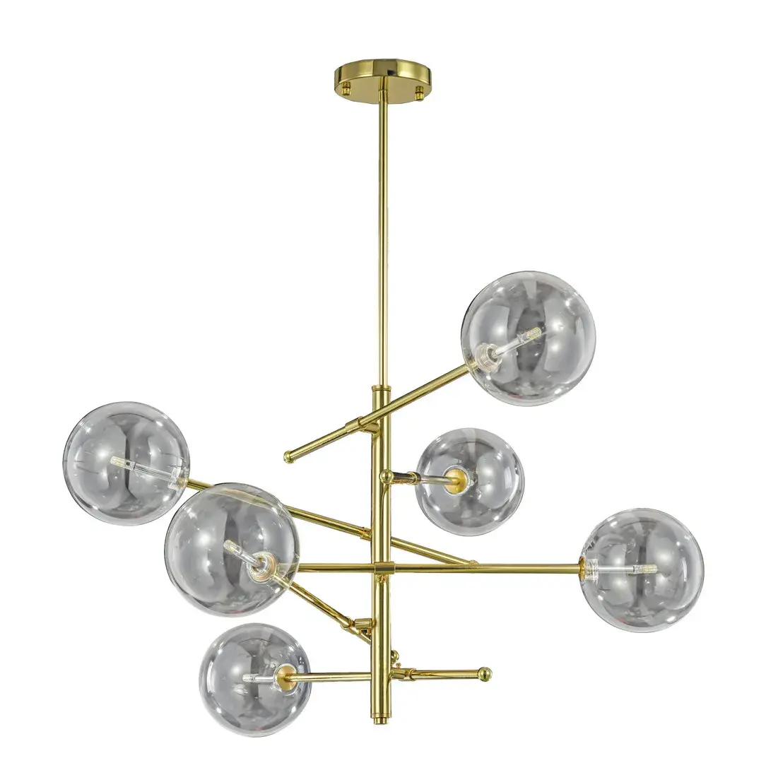 Люстра MAK Interior WTL1070-6GD-CL DIFFERENT — золотой