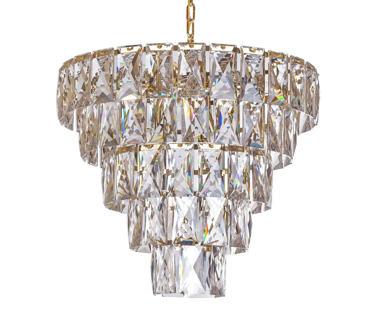 Люстра MAK Interior WTL1094-3 ODEON PLATE — золотой