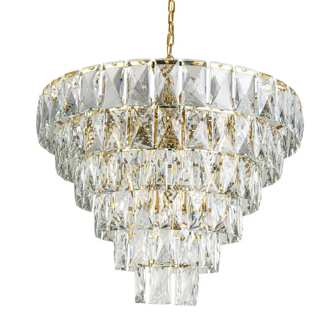 Люстра MAK Interior WTL1094-4 ODEON PLATE — золотой