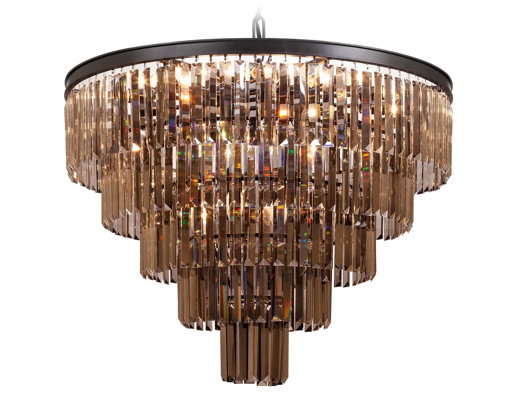 Люстра MAK Interior WTL1943-19BK-GR ODEON — черный, ракурс 2
