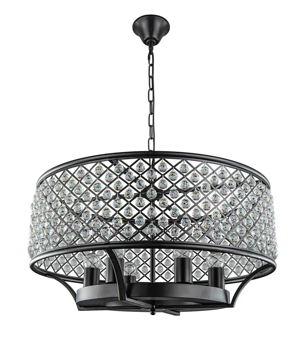 Люстра MAK Interior WTL2105-6BK-CL KLARIS — черный