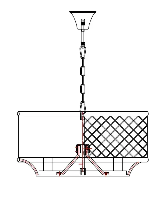 Люстра MAK Interior WTL2105-6BK-CL KLARIS — черный, ракурс 2