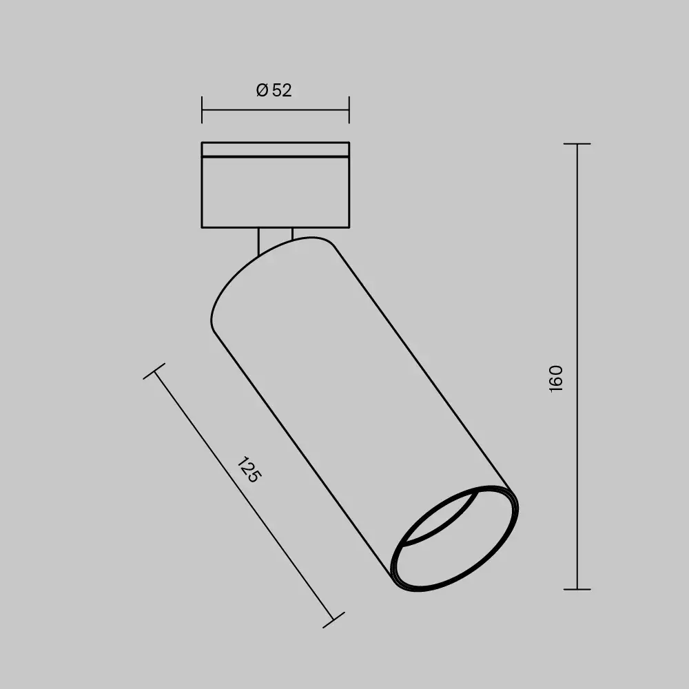 Накладной точечный светильник Maytoni FOCUS LED — латунь