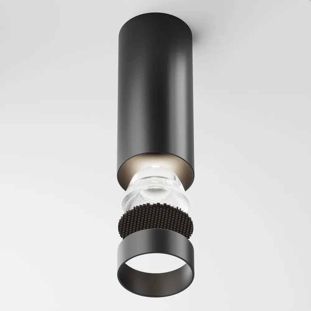 Накладной точечный светильник Maytoni FOCUS LED — черный, ракурс 3