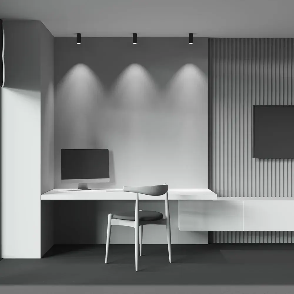 Накладной точечный светильник Maytoni FOCUS LED — черный, ракурс 6