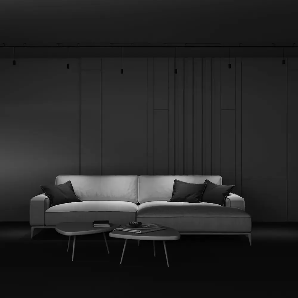 Трековый светильник Maytoni FOCUS LED — модульные, черный, ракурс 5