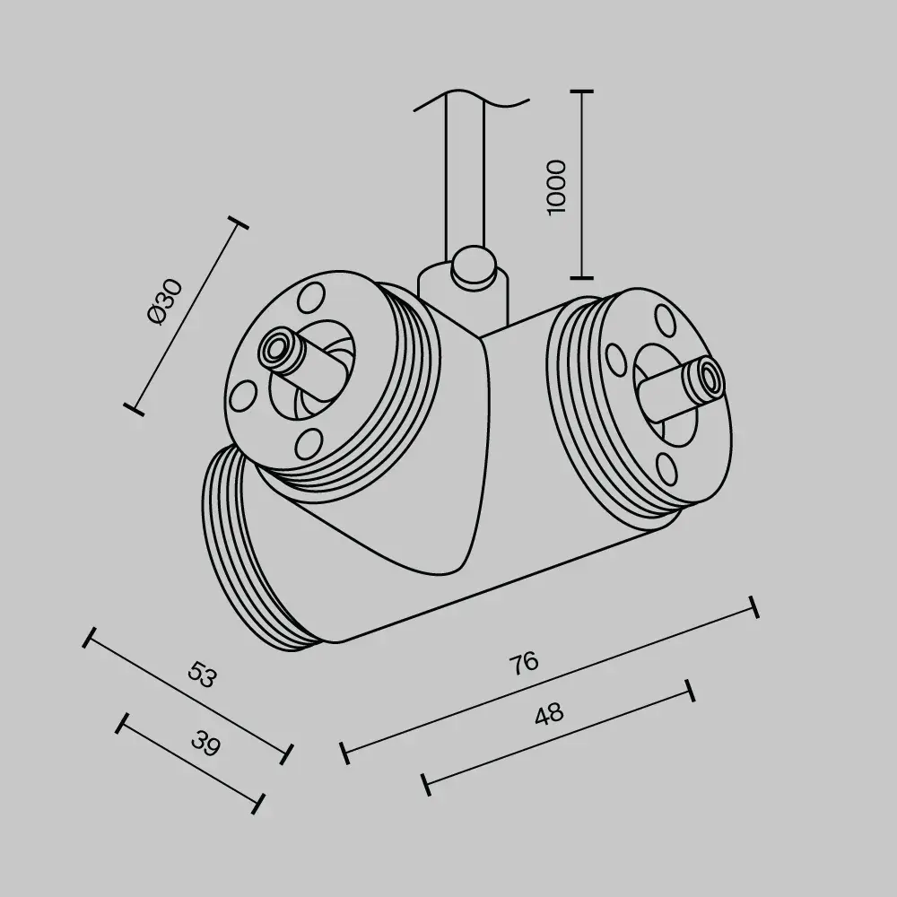 Ввод питания Maytoni ACCESSORIES FOR SYSTEM SHELF — модульные, черный