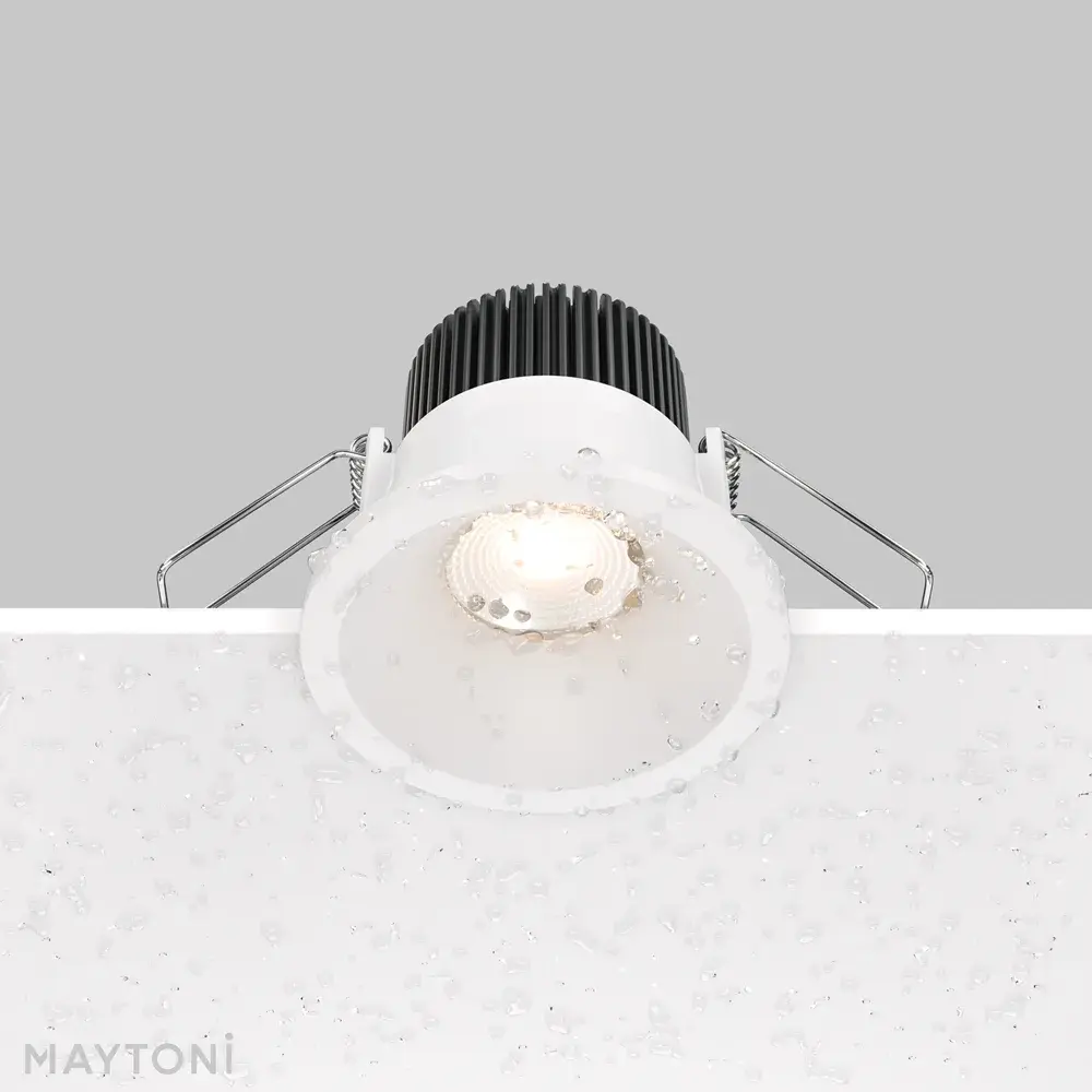 Встраиваемый точечный светильник Maytoni ZOOM — белый, ракурс 2