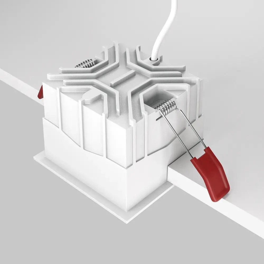 Встраиваемый точечный светильник Maytoni ALFA LED — черный, ракурс 4