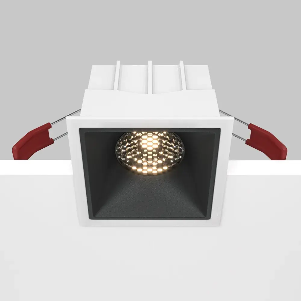 Встраиваемый точечный светильник Maytoni ALFA LED — черный, ракурс 6