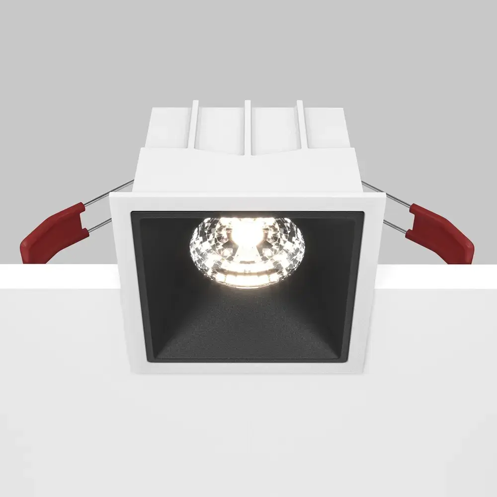 Встраиваемый точечный светильник Maytoni ALFA LED — черный, ракурс 2