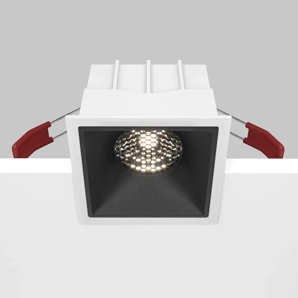 Встраиваемый точечный светильник Maytoni ALFA LED — черный, ракурс 6