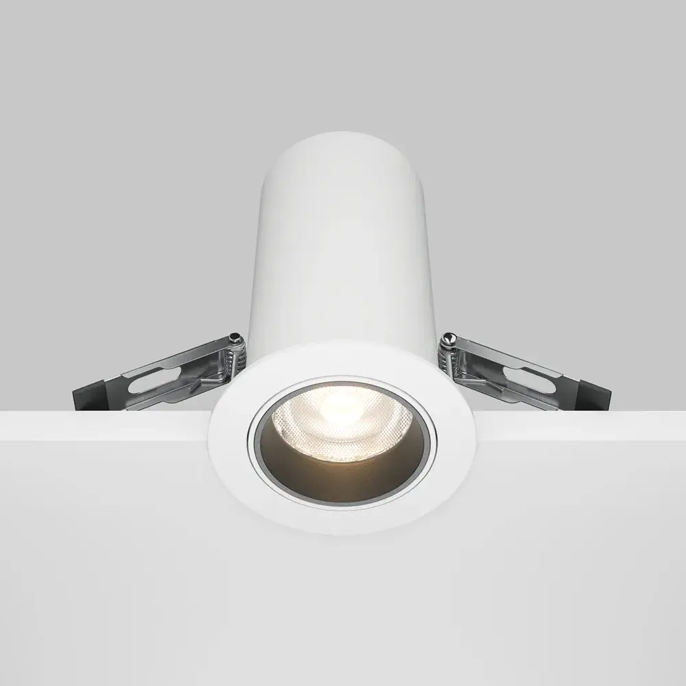 Встраиваемый точечный светильник Maytoni FOCUS LED — белый, ракурс 2