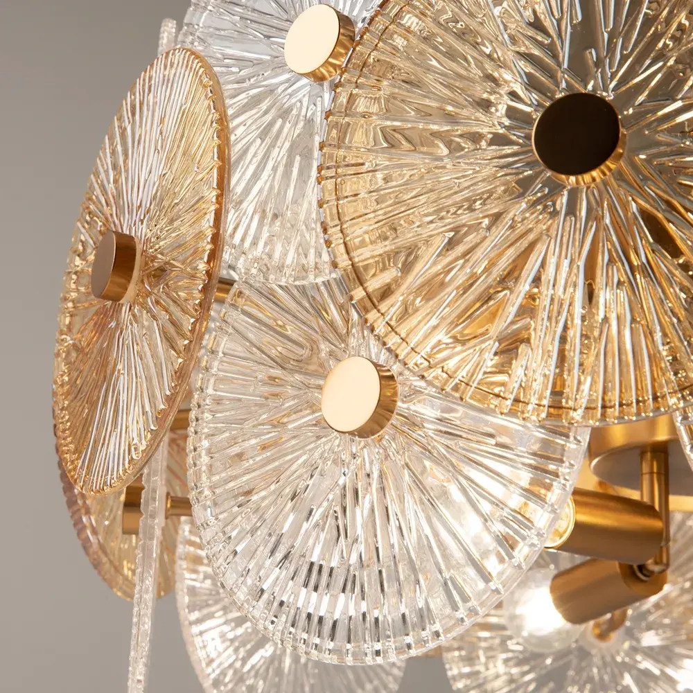 Подвесная люстра Maytoni ASTER — янтарный, прозрачный, ракурс 5