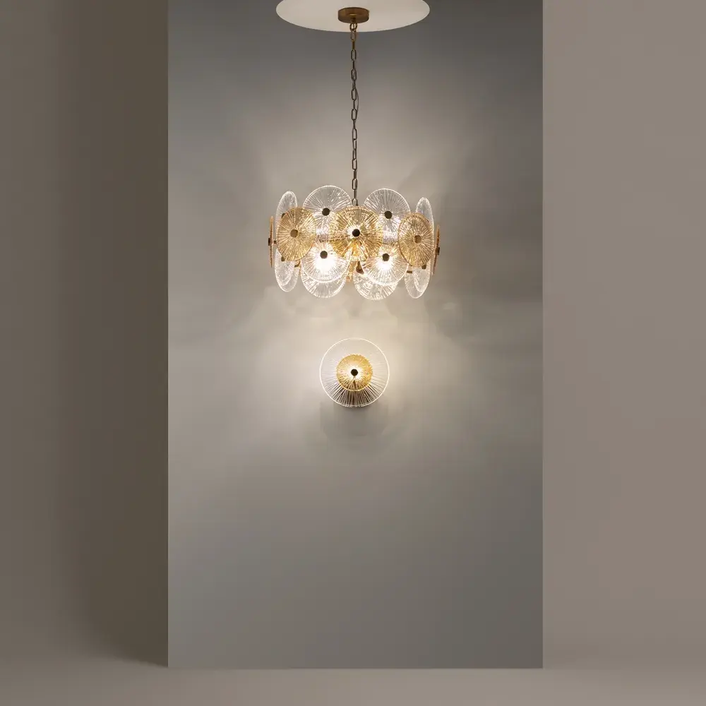 Подвесная люстра Maytoni ASTER — янтарный, прозрачный, ракурс 6