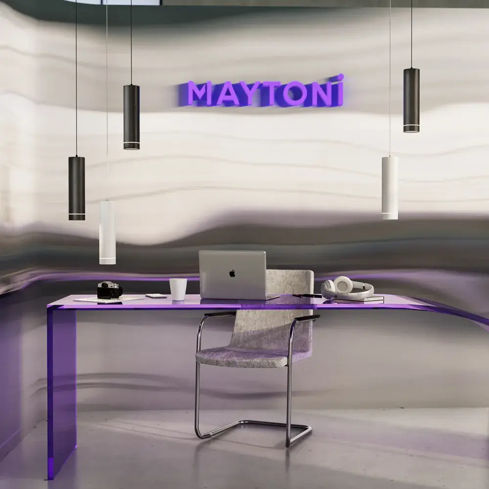 Подвесной светильник Maytoni ORLO — белый, ракурс 3