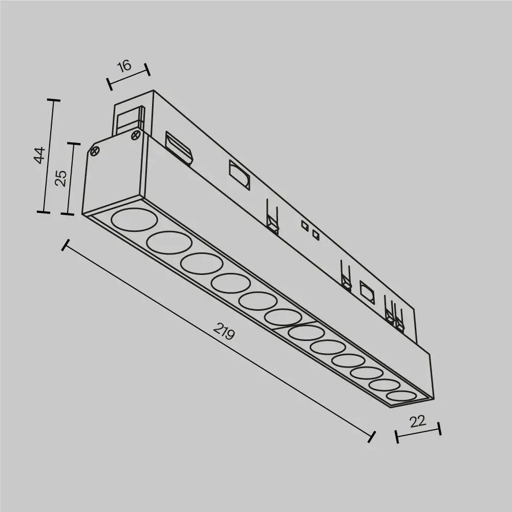 Трековый светильник Maytoni MAGNETIC TRACK SYSTEM EXILITY — магнитные, белый