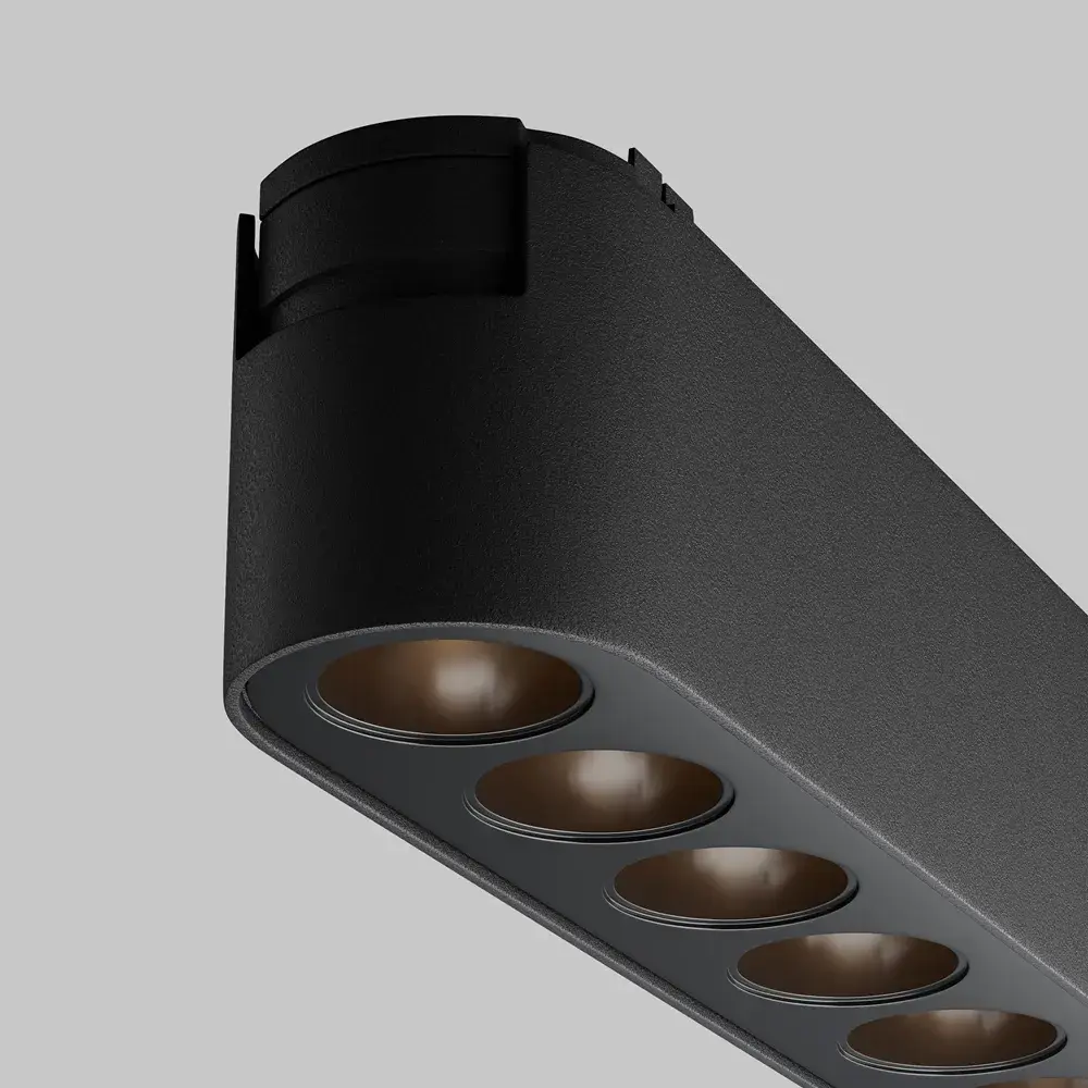 Трековый светильник Maytoni MAGNETIC TRACK SYSTEM RADITY — магнитные, черный, ракурс 3