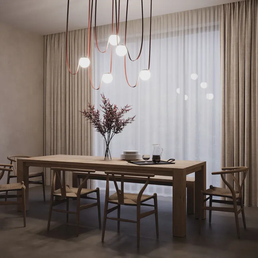 Шинопровод Maytoni LUNA — тканевые, белый, ракурс 7