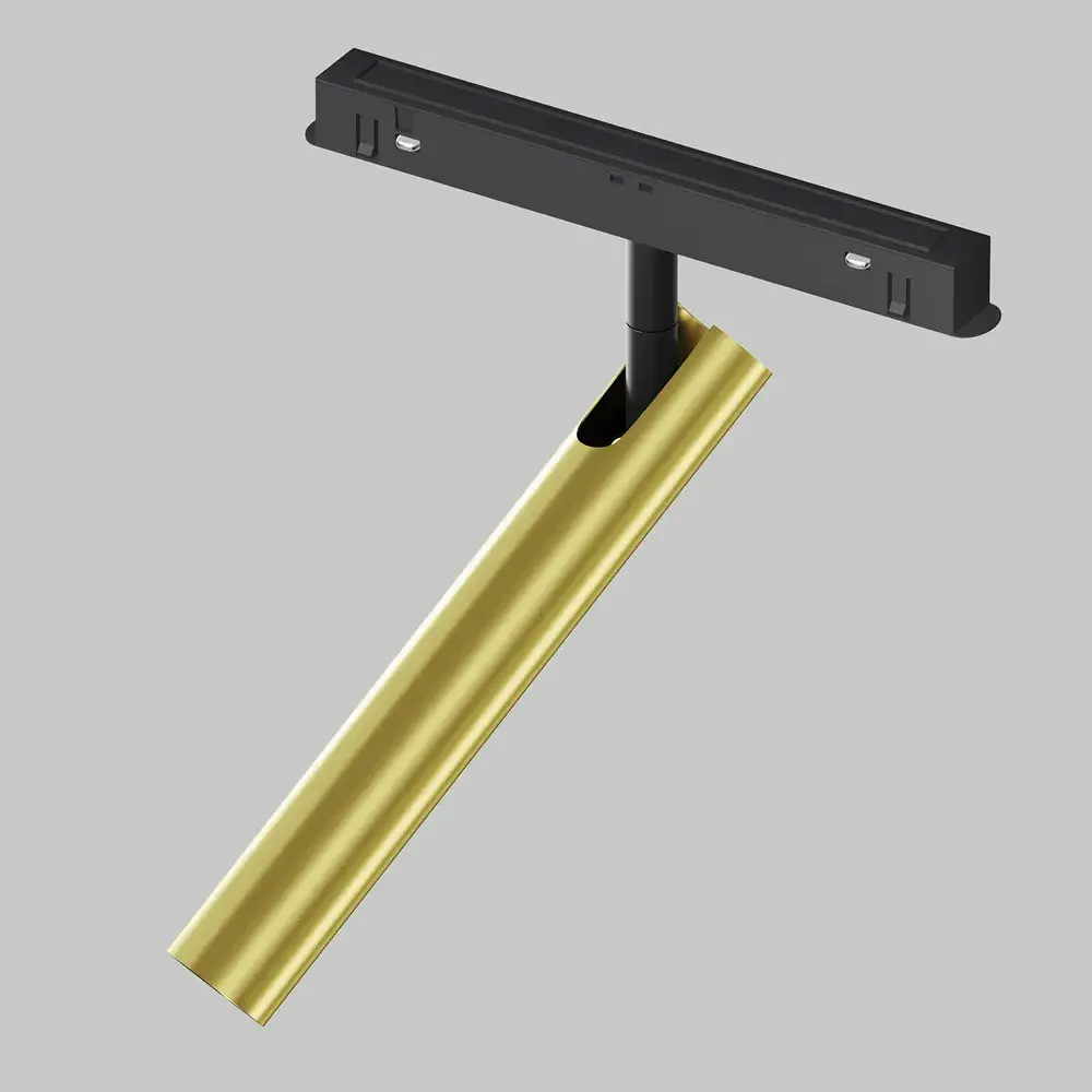 Трековый светильник Maytoni FOCUS T — магнитные, латунь, ракурс 4