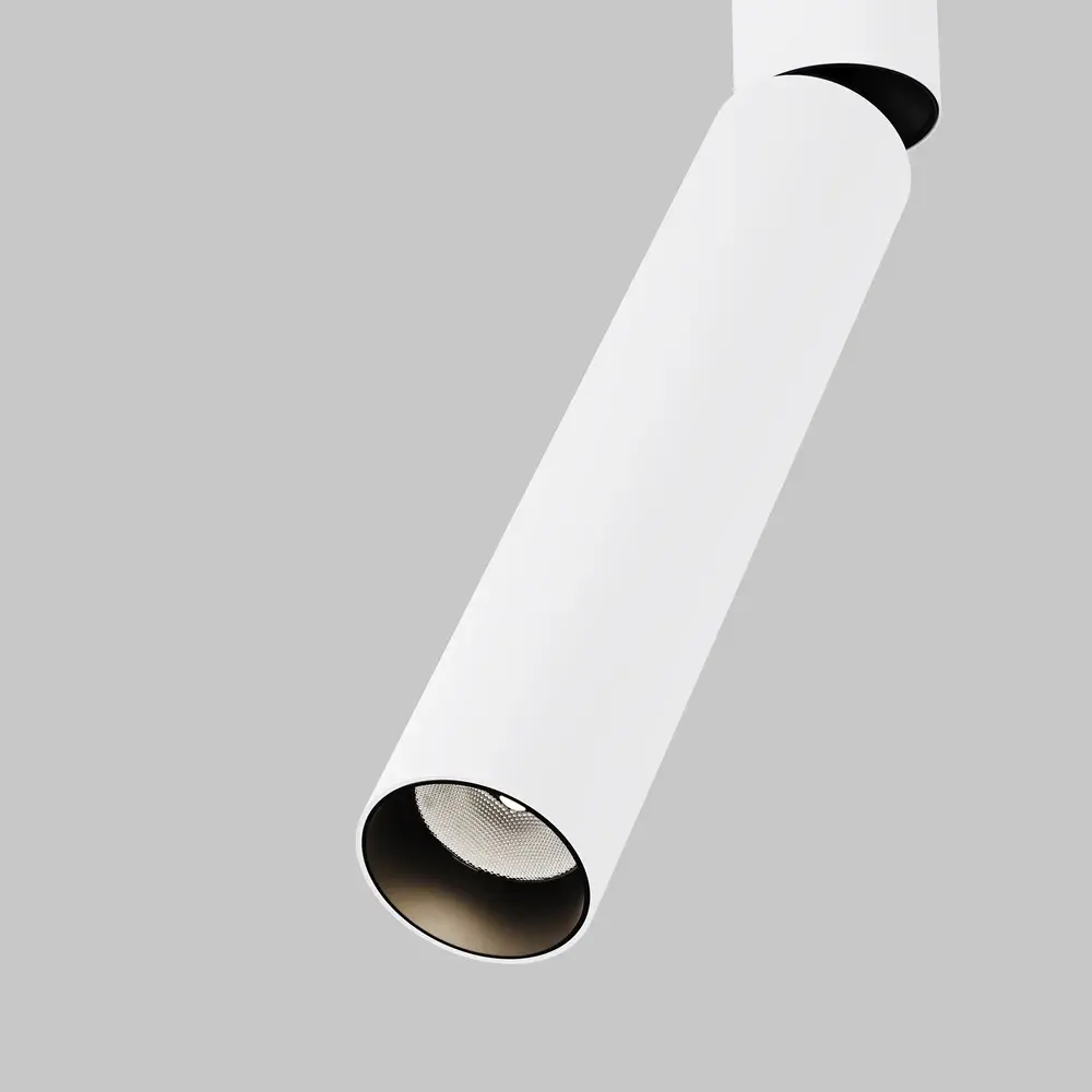 Трековый светильник Maytoni FOCUS DUAL — однофазные, белый, ракурс 3
