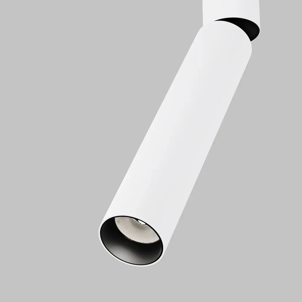 Трековый светильник Maytoni FOCUS DUAL — однофазные, белый, ракурс 3