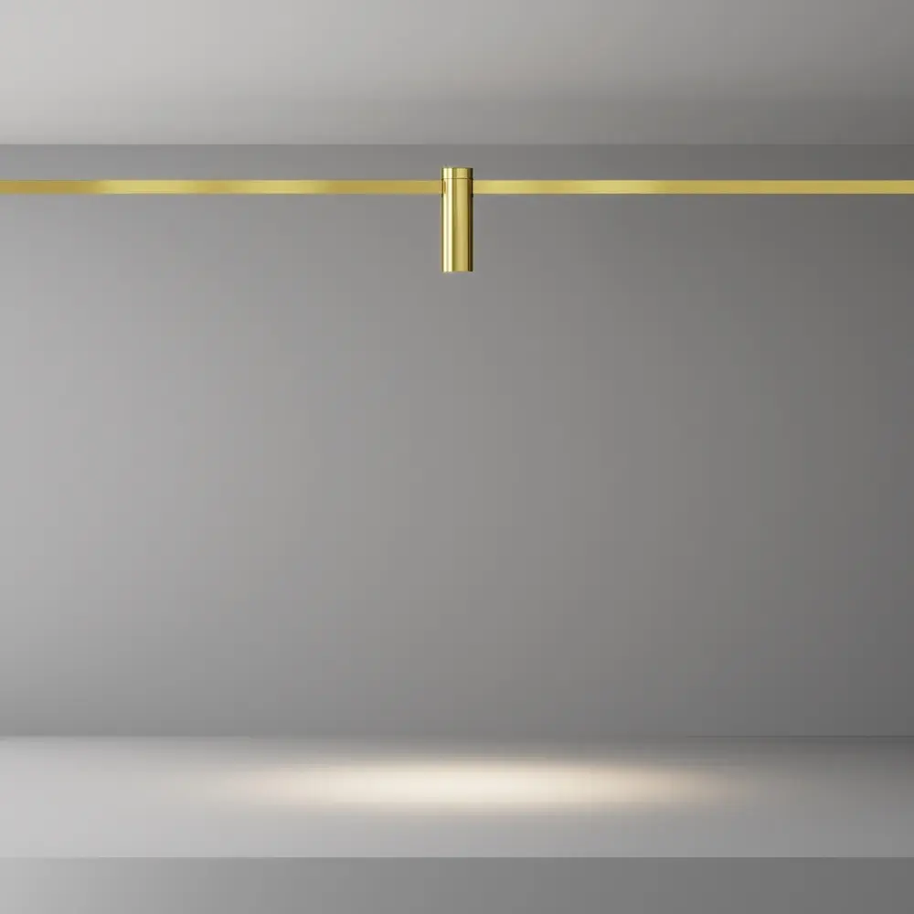 Трековый светильник Maytoni FOCUS LED — магнитные, латунь, ракурс 4
