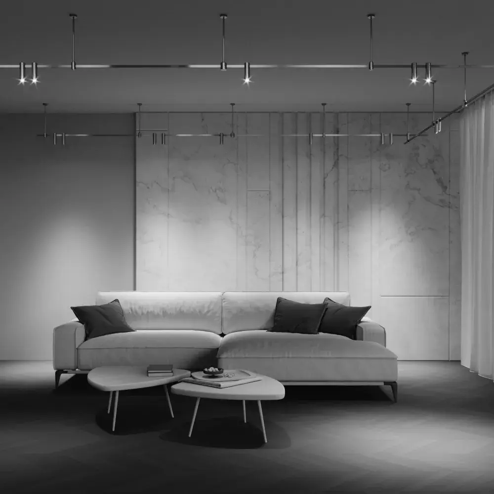 Трековый светильник Maytoni FOCUS LED — магнитные, латунь, ракурс 5