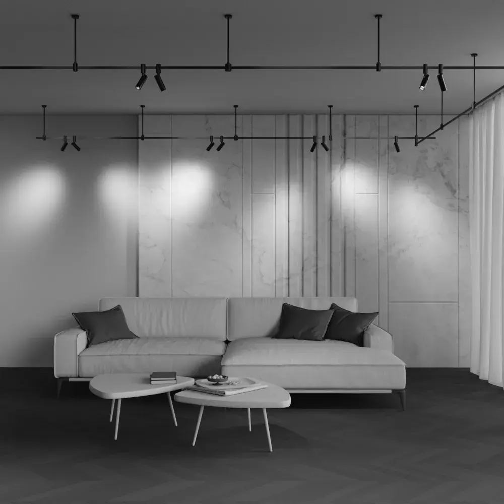 Трековый светильник Maytoni FOCUS LED — магнитные, черный, ракурс 6