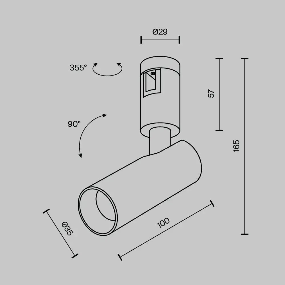 Трековый светильник Maytoni FOCUS LED — магнитные, никель