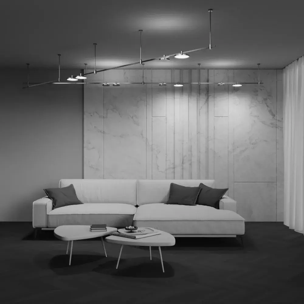 Трековый светильник Maytoni PLATO — магнитные, латунь, ракурс 5