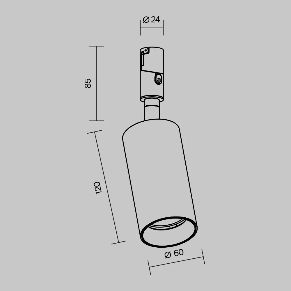 Трековый светильник Maytoni FOCUS LED — магнитные, черный
