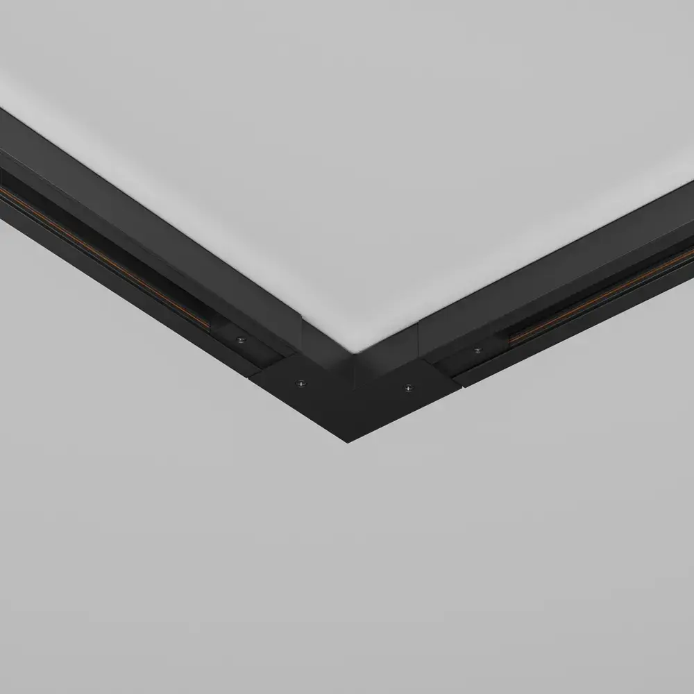 Коннектор Maytoni ACCESSORIES FOR TRACKS UNITY — однофазные, черный, ракурс 3