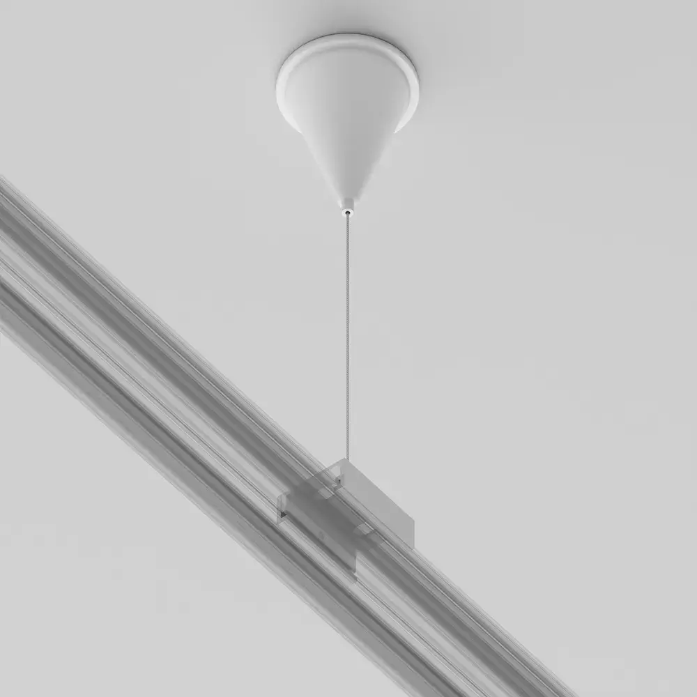 Крепёж Maytoni 3 PHASE TRACK SYSTEM — трехфазные, белый