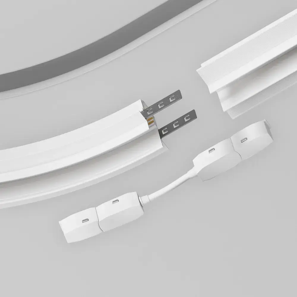 Коннектор Maytoni MAGNETIC TRACK SYSTEM EXILITY — магнитные, белый, ракурс 2