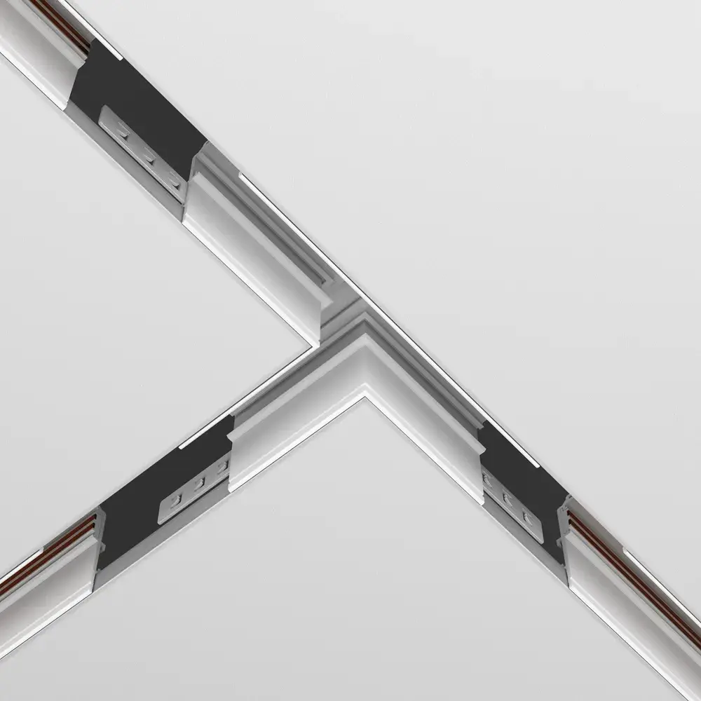 Коннектор Maytoni MAGNETIC TRACK SYSTEM EXILITY — магнитные, белый, ракурс 2