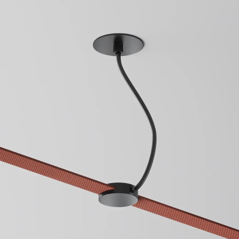 Ввод питания Maytoni ACCESSORIES FOR SYSTEM PARITY — тканевые, черный, ракурс 3