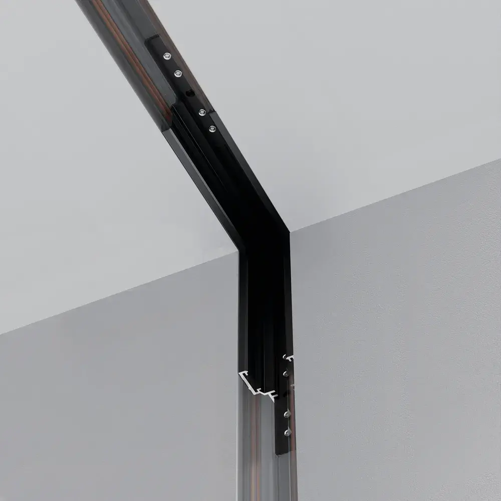 Коннектор Maytoni ACCESSORIES FOR TRACKS EXILITY — магнитные, черный, ракурс 4