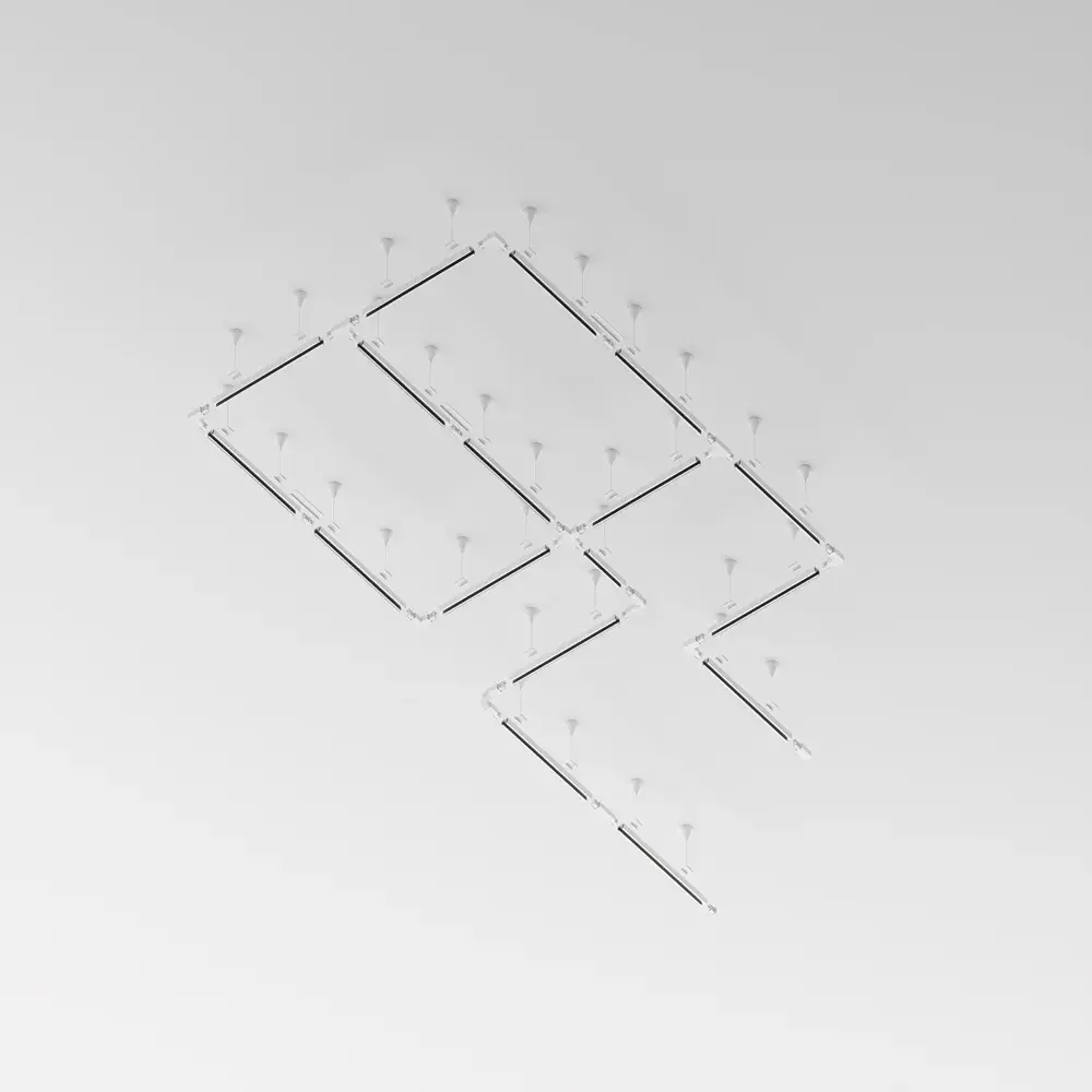 Шинопровод Maytoni BUSBUR TRUNKING — трехфазные, белый, ракурс 3