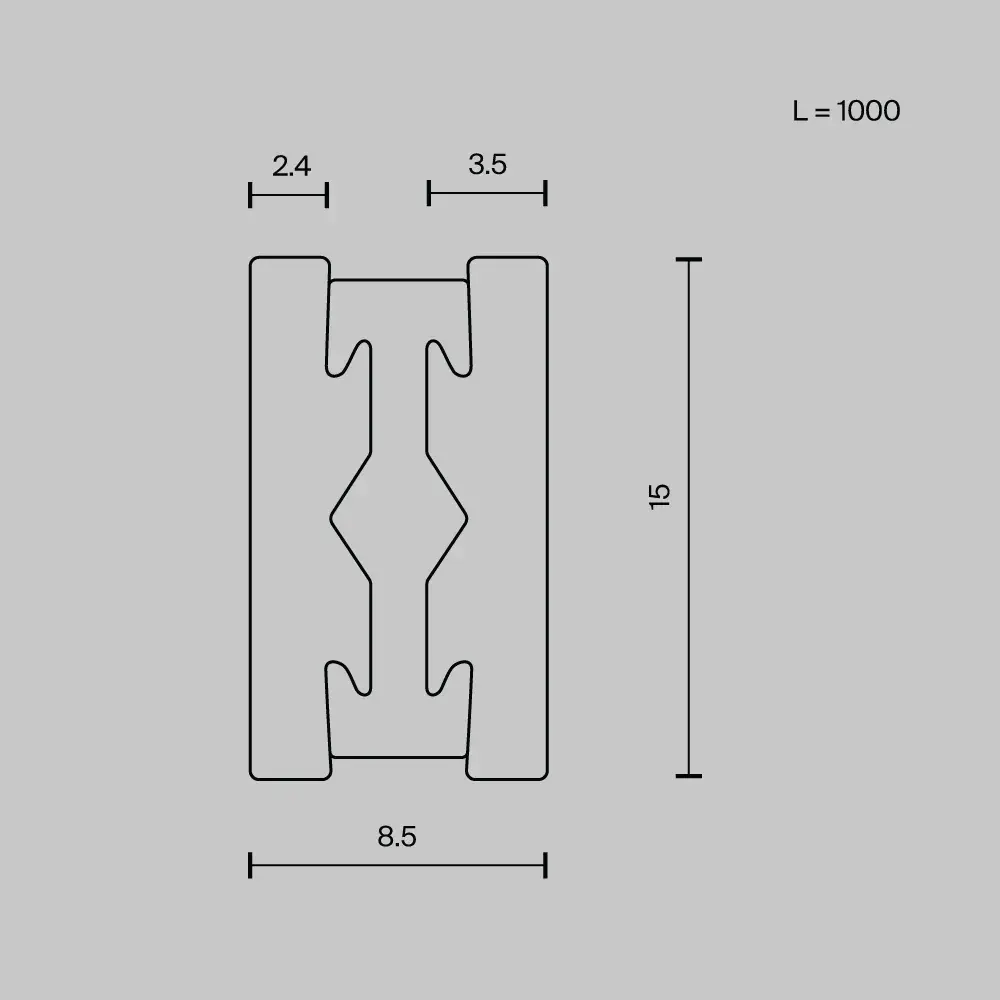 Шинопровод Maytoni BUSBAR TRUNKINGS FLARITY — магнитные, латунь