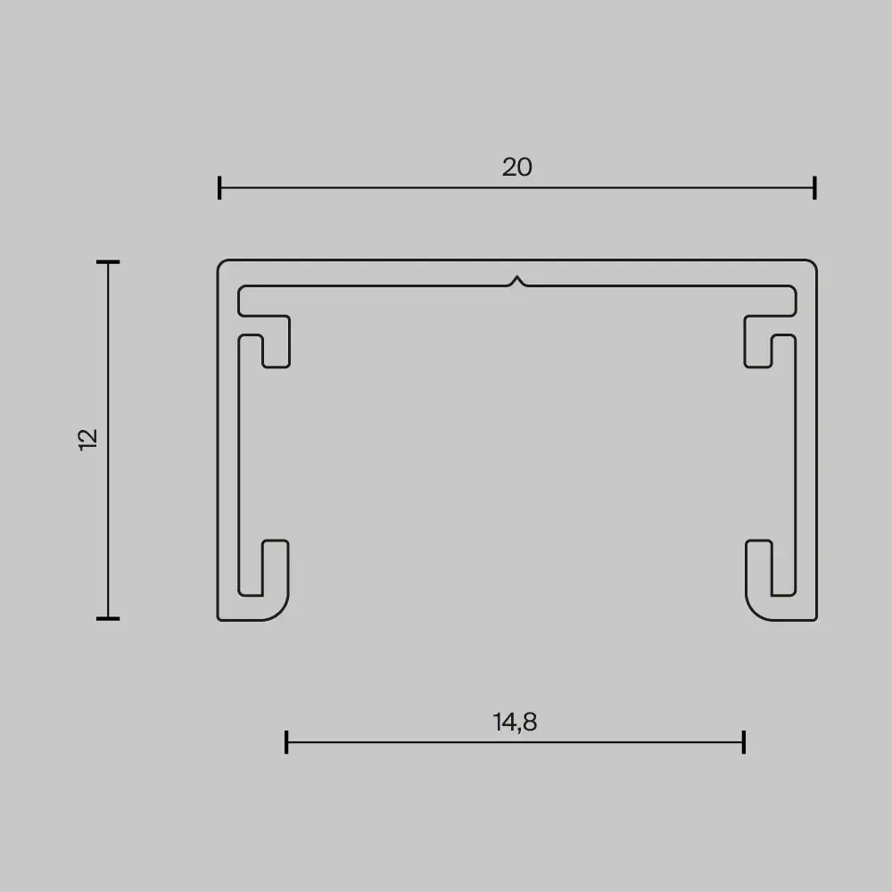 Шинопровод Maytoni BUSBAR TRUNKINGS BASITY — магнитные, черный