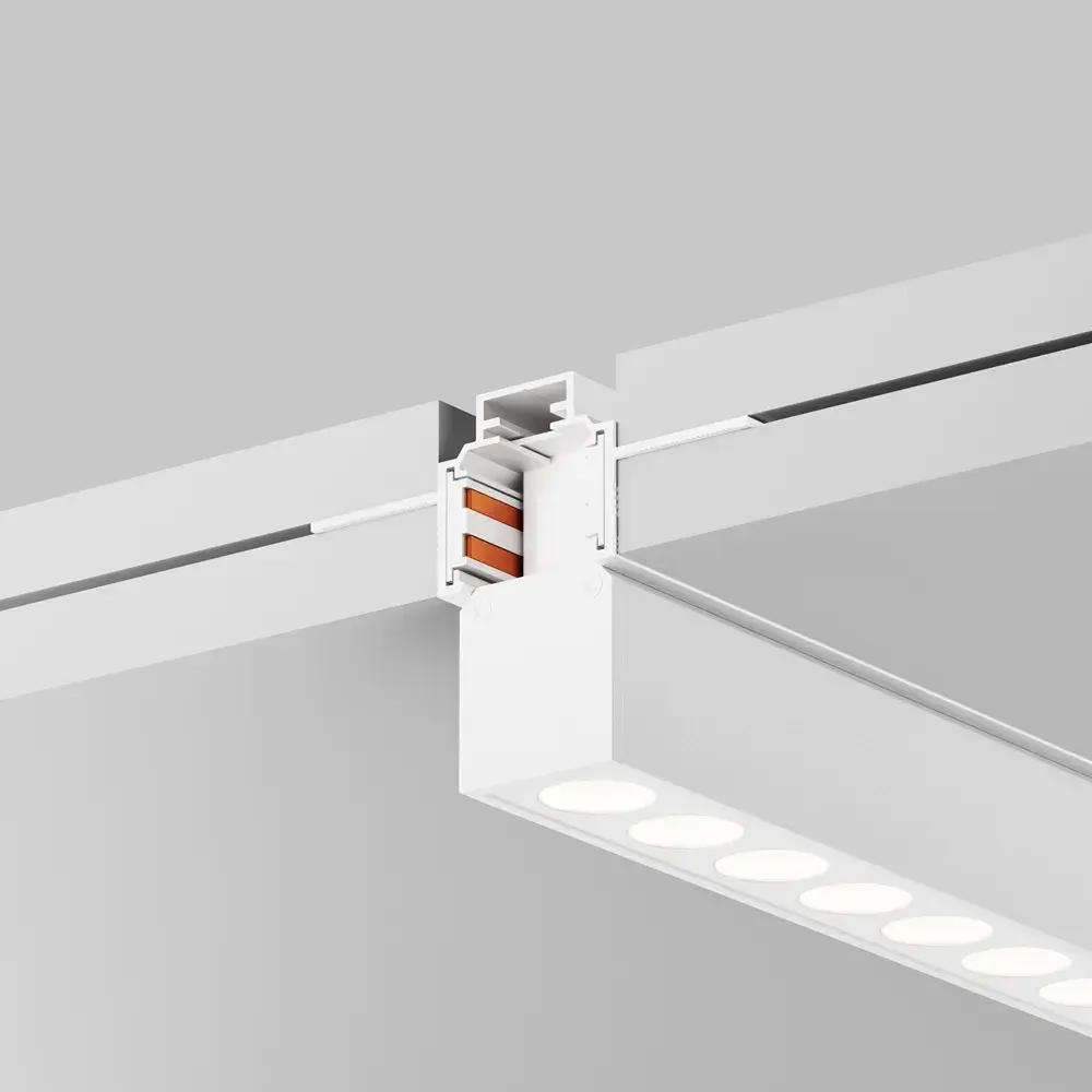 Шинопровод Maytoni BUSBAR TRUNKINGS EXILITY — магнитные, белый, ракурс 4
