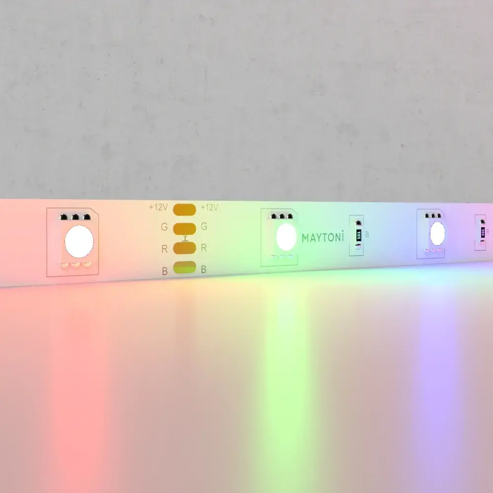 Светодиодная лента 12В 5050 7,2Вт/м Цветная (RGB) 5м IP20