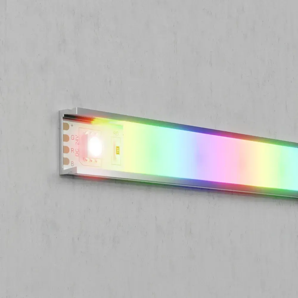 Светодиодная лента 24В 5050 14,4Вт/м Цветная (RGB) 5м IP20, ракурс 4