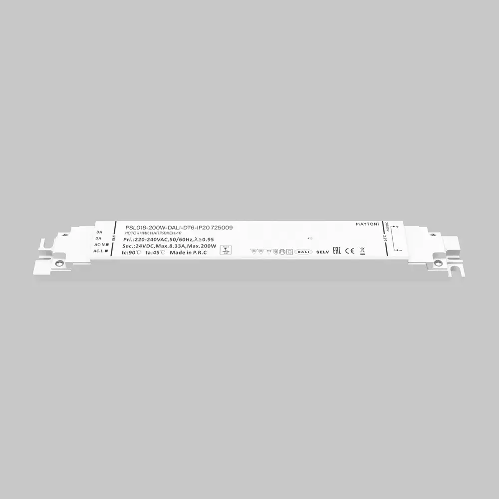 Источник напряжения 24В DALI DT6 200Вт IP 20, ракурс 2