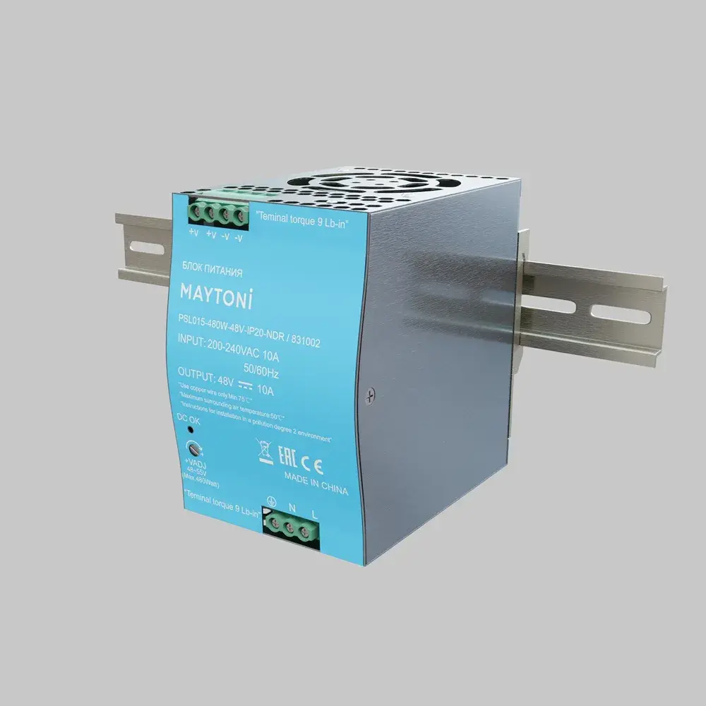 Источник напряжения PSL015 48В 480Вт IP 20 831002, ракурс 3