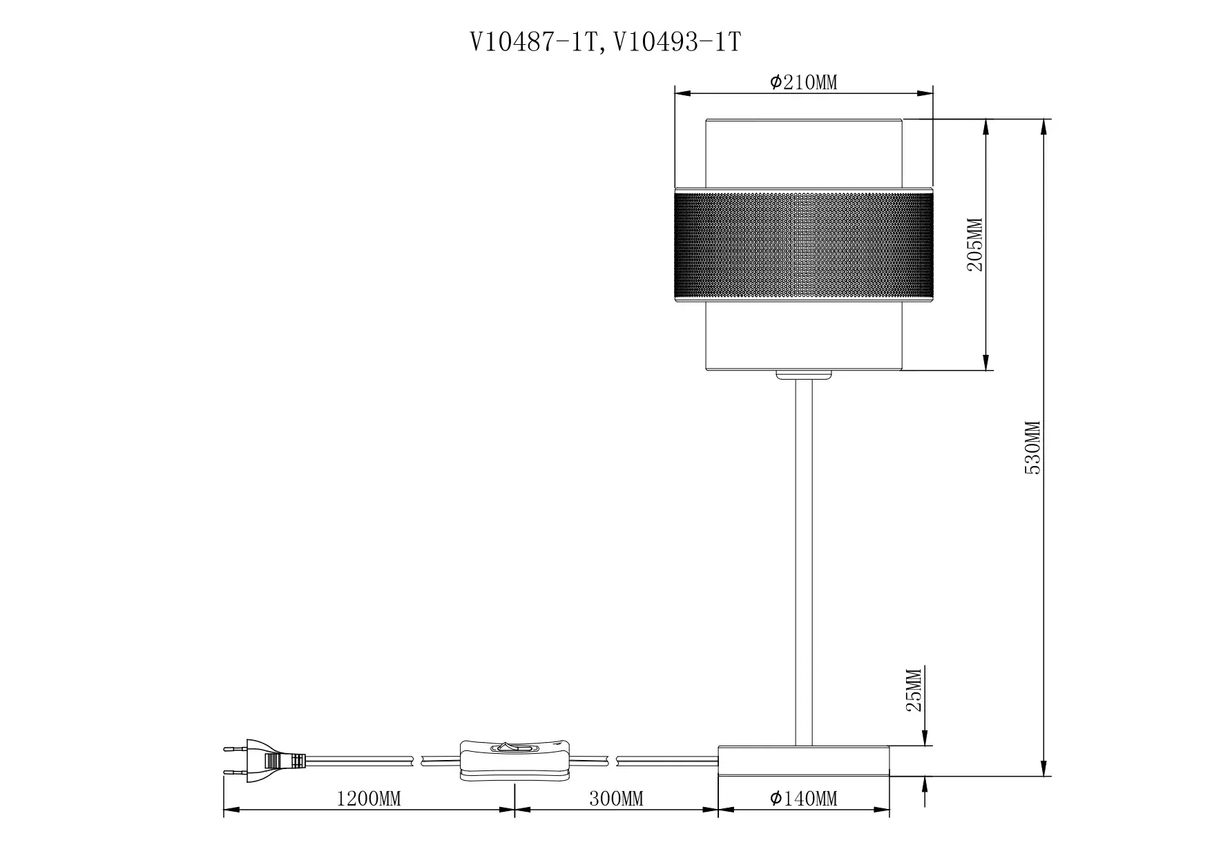 Настольная лампа Moderli V10487-1T GELA — белый