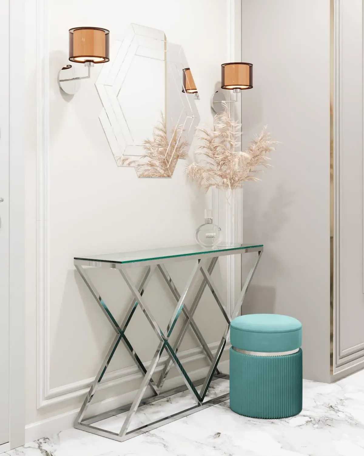 Бра Moderli V2730-1W ROOM — хром, ракурс 3