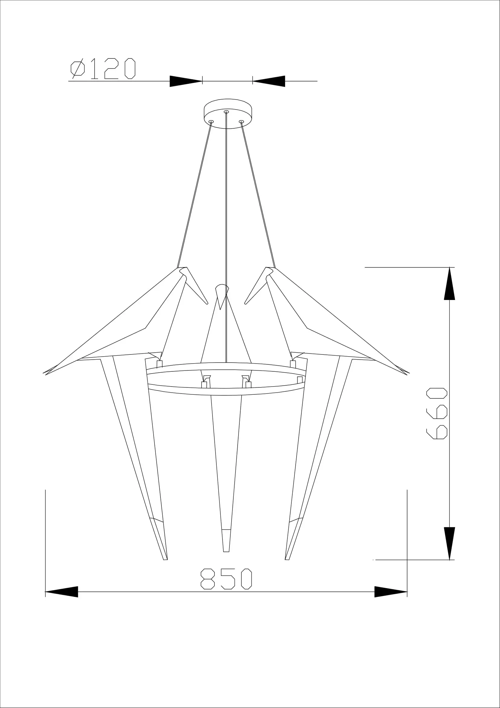 Люстра Moderli V3071-3PL BIRDS — золотой